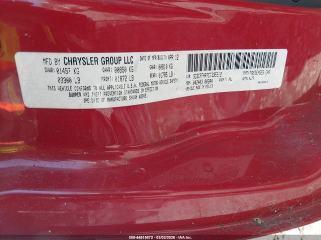 2012 FIAT 500 3C3CFFAR7CT335912 Photo 8