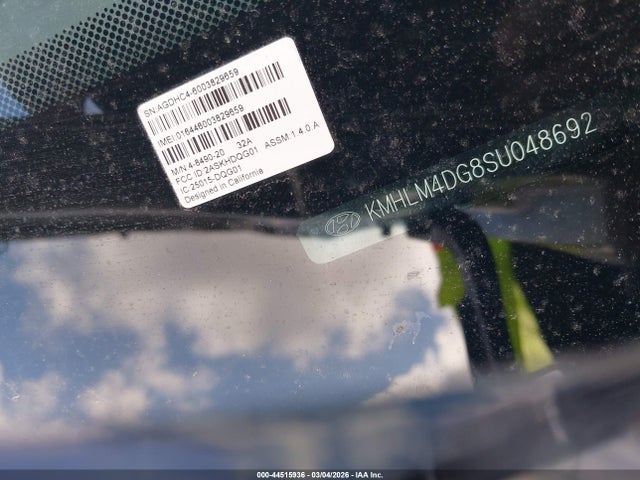 2025 Hyundai Elantra Sel Sport მანქანა იყიდება აუქციონზე, vin: KMHLM4DG8SU048692, აუქციონის ნომერი: 44515936