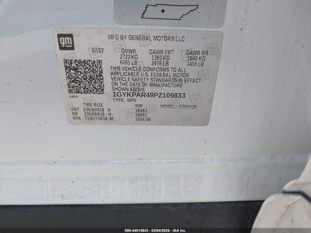 2023 CADILLAC XT6 1GYKPAR49PZ109833 Photo 8