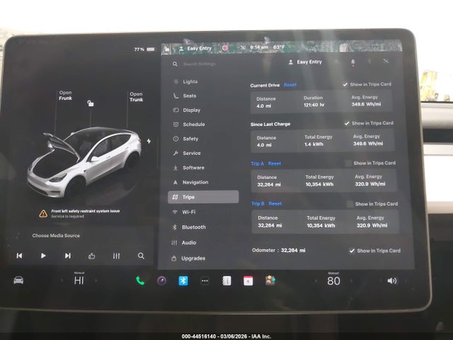 44516140 :رقم المزاد ، 7SAYGDEF7PF811182 vin ، 2023 Tesla Model Y Performance Dual Motor All-wheel Drive مزاد بيع