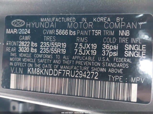 Продаж на аукціоні авто 2024 Hyundai Ioniq 5 Sel, vin: KM8KNDDF7RU294272, номер лоту: 44516427