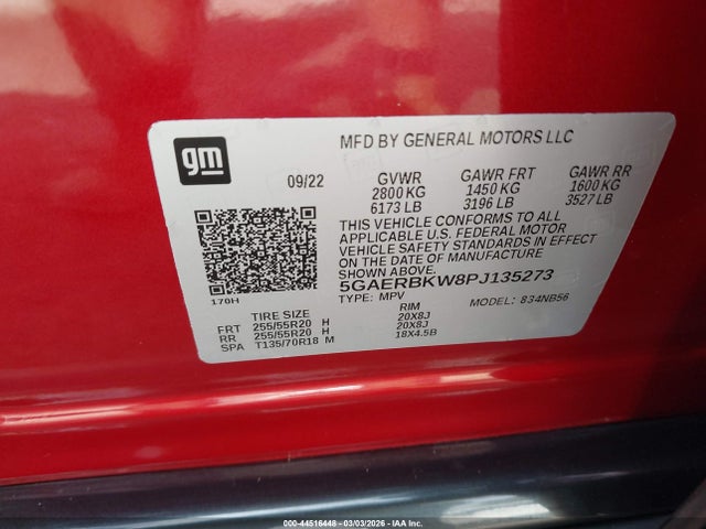 Aukcja sprzedaży 2023 Buick Enclave Essence Fwd, vin: 5GAERBKW8PJ135273, numer aukcji: 44516448
