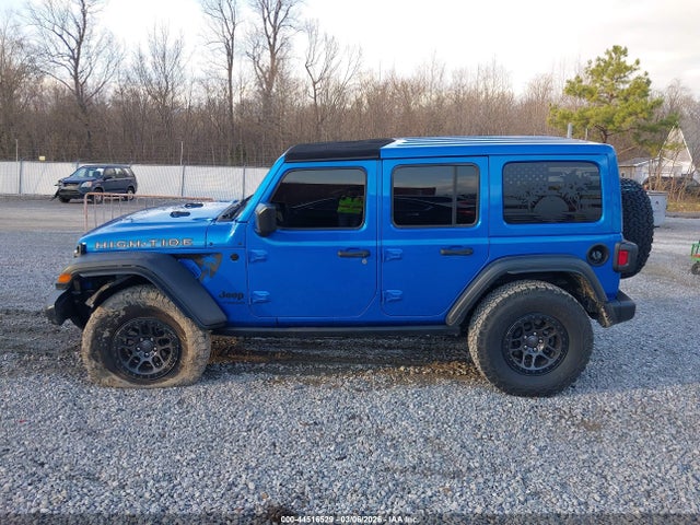 44516529 :رقم المزاد ، 1C4HJXDGXNW244260 vin ، 2022 Jeep Wrangler Unlimited High Tide 4x4 مزاد بيع