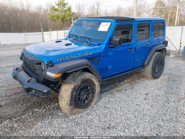 44516529 :رقم المزاد ، 1C4HJXDGXNW244260 vin ، 2022 Jeep Wrangler Unlimited High Tide 4x4 مزاد بيع