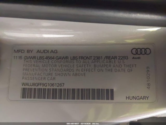 2016 AUDI A3 WAUJ8GFF9G1061267 Photo 8