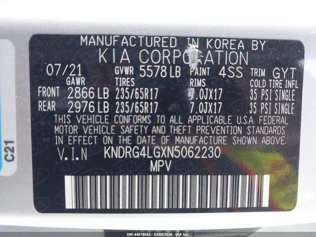 2022 KIA SORENTO HYBRID KNDRG4LGXN5062230 Photo 8