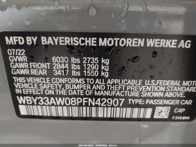 2023 BMW I4 WBY33AW08PFN42907 Photo 8