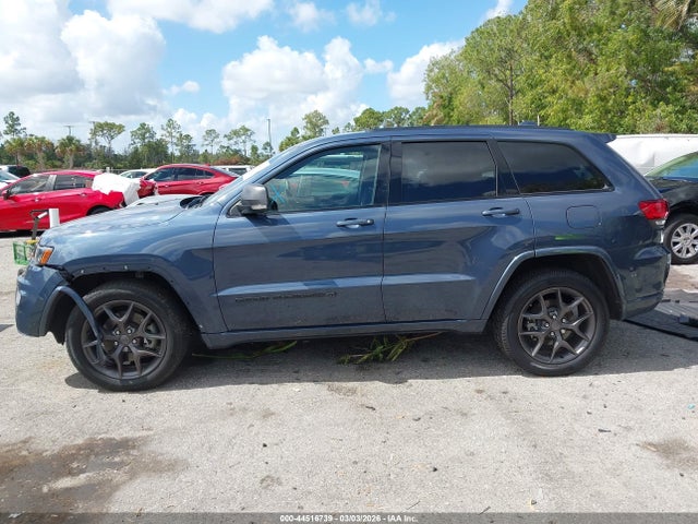 44516739 :رقم المزاد ، 1C4RJEBG6MC802794 vin ، 2021 Jeep Grand Cherokee 80th Anniversary 4x2 مزاد بيع