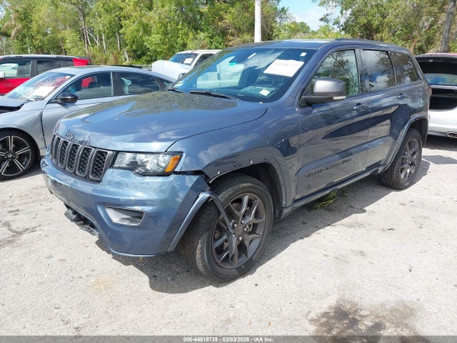 44516739 :رقم المزاد ، 1C4RJEBG6MC802794 vin ، 2021 Jeep Grand Cherokee 80th Anniversary 4x2 مزاد بيع