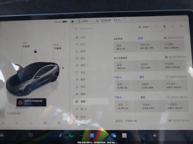 44516912 :رقم المزاد ، 5YJ3E1EA8PF650132 vin ، 2023 Tesla Model 3 Rear-wheel Drive مزاد بيع