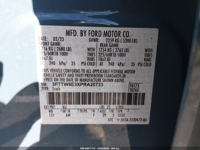 Ford Maverick Lariat 2023 3FTTW8E3XPRA20733 Image 9
