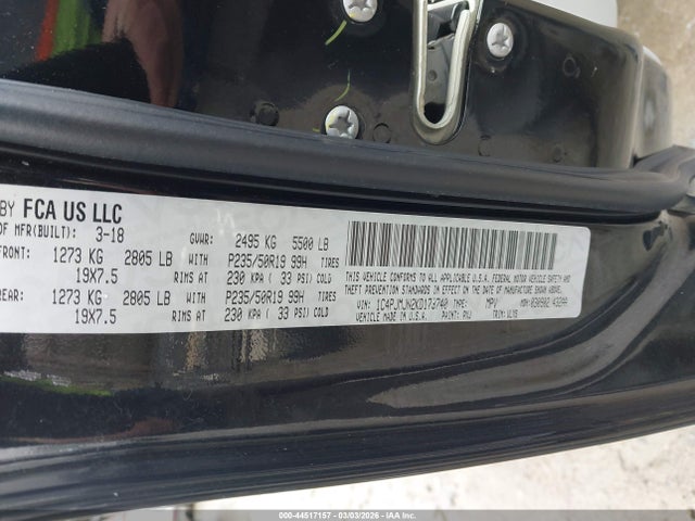 Jeep Cherokee Overland 4x4 2019 1C4PJMJN2KD173740 Image 9