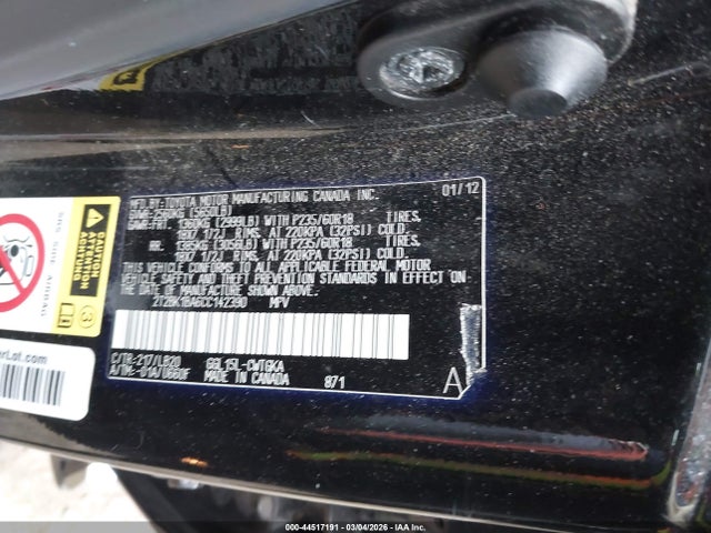 Продажа на аукционе авто 2012 Lexus Rx 350, vin: 2T2BK1BA6CC142390, номер лота: 44517191