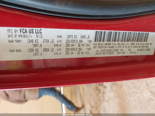 2016 DODGE JOURNEY 3C4PDCEG0GT127967 Photo 8