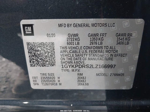 2020 CADILLAC XT6 1GYKPDRS2LZ166997 Photo 8