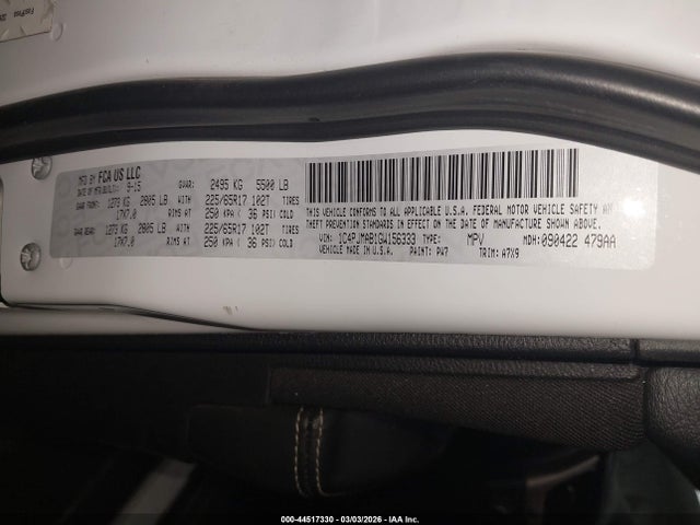 1C4PJMAB1GW156333 Jeep Cherokee Sport