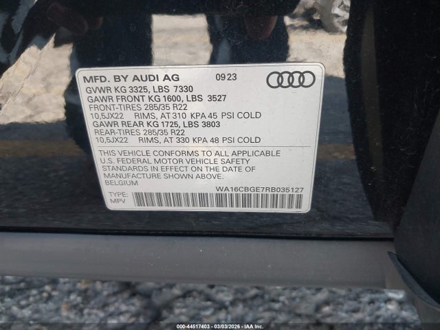 2024 AUDI SQ8 E-TRON WA16CBGE7RB035127 Photo 8