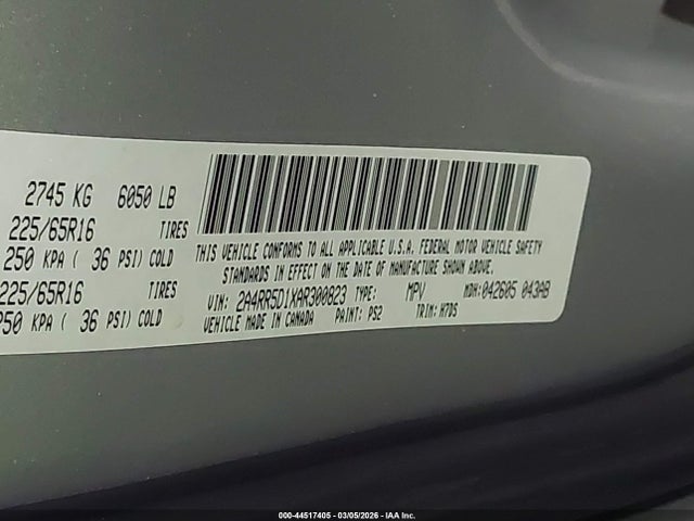 2010 Chrysler Town & Country Touring მანქანა იყიდება აუქციონზე, vin: 2A4RR5D1XAR300823, აუქციონის ნომერი: 44517405