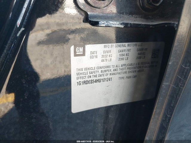 1G1RD6S54HU101241 Chevrolet Volt Premier