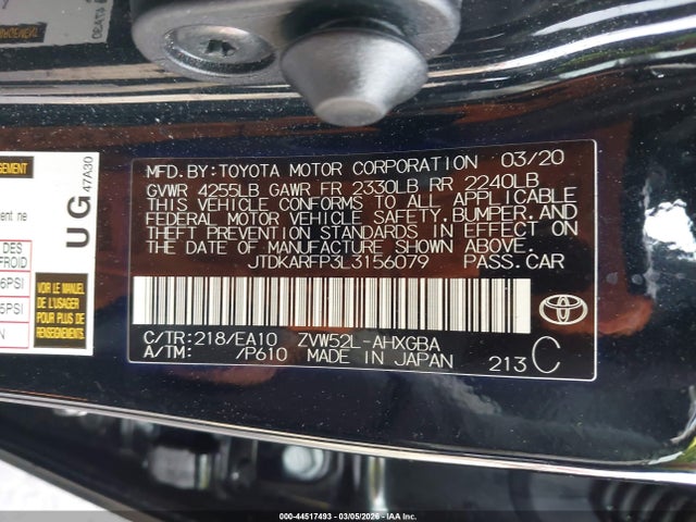 2020 TOYOTA PRIUS PRIME JTDKARFP3L3156079 Photo 8