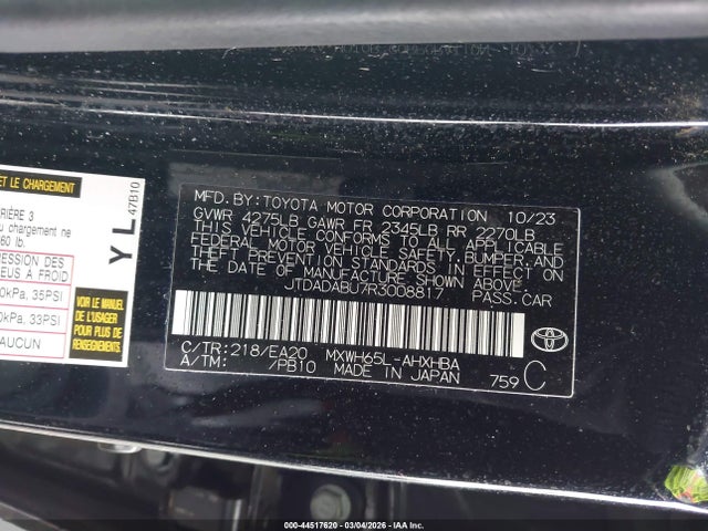 2024 TOYOTA PRIUS JTDADABU7R3008817 Photo 8