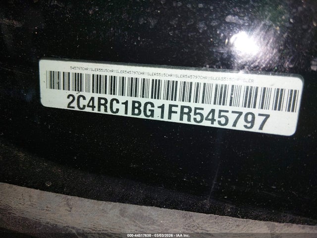 Продажа на аукционе авто 2015 Chrysler Town & Country Touring, vin: 2C4RC1BG1FR545797, номер лота: 44517630