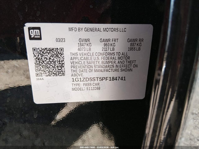 2023 CHEVROLET MALIBU 1G1ZD5ST5PF184741 Photo 8