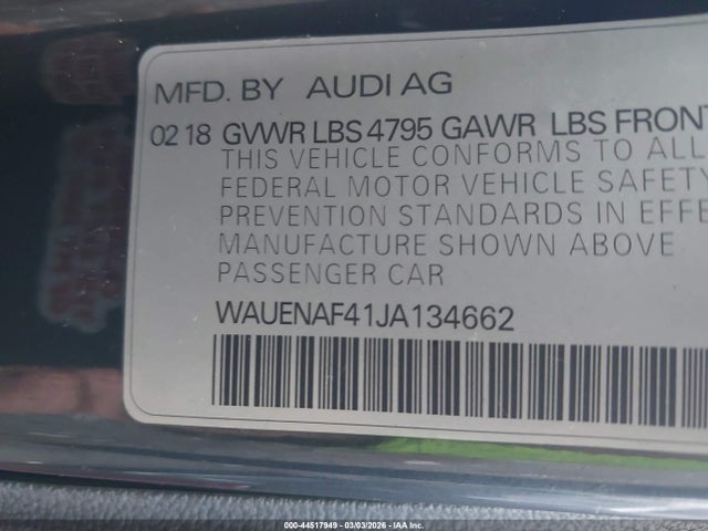 2018 AUDI A4 WAUENAF41JA134662 Photo 8