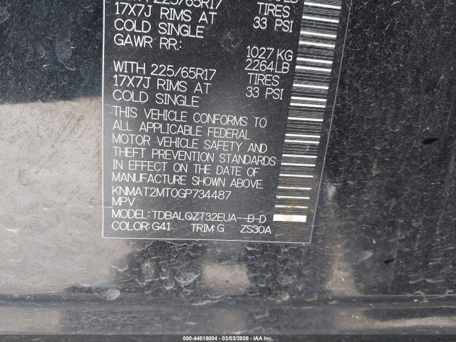 2016 NISSAN ROGUE KNMAT2MT0GP734487 Photo 8