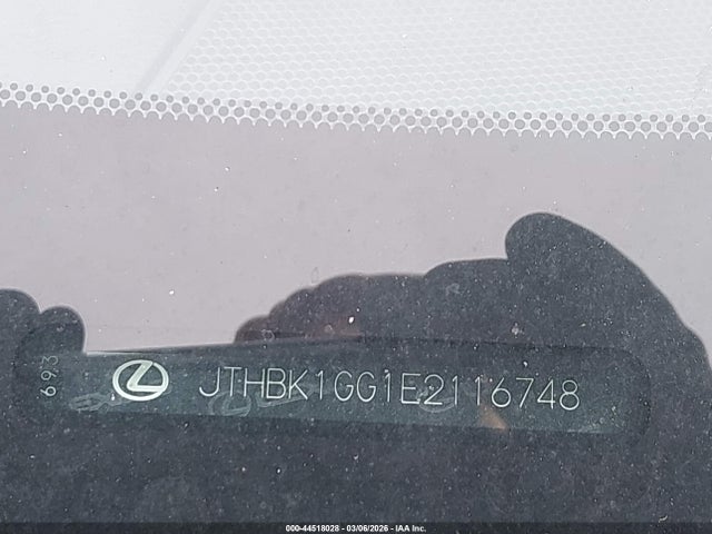 2014 Lexus Es 350 მანქანა იყიდება აუქციონზე, vin: JTHBK1GG1E2116748, აუქციონის ნომერი: 44518028