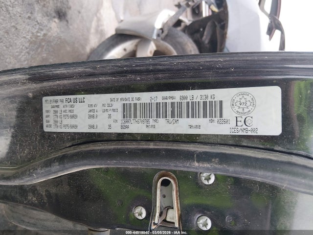 2017 Ram 1500 Slt მანქანა იყიდება აუქციონზე, vin: 1C6RR7LT7HS709785, აუქციონის ნომერი: 44518040