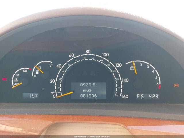 Продажа на аукционе авто 2001 Mercedes-benz S 430, vin: WDBNG70J61A189945, номер лота: 44518057