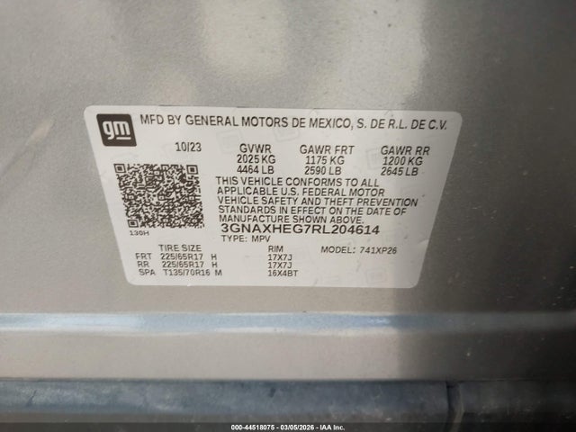 2024 CHEVROLET EQUINOX 3GNAXHEG7RL204614 Photo 8