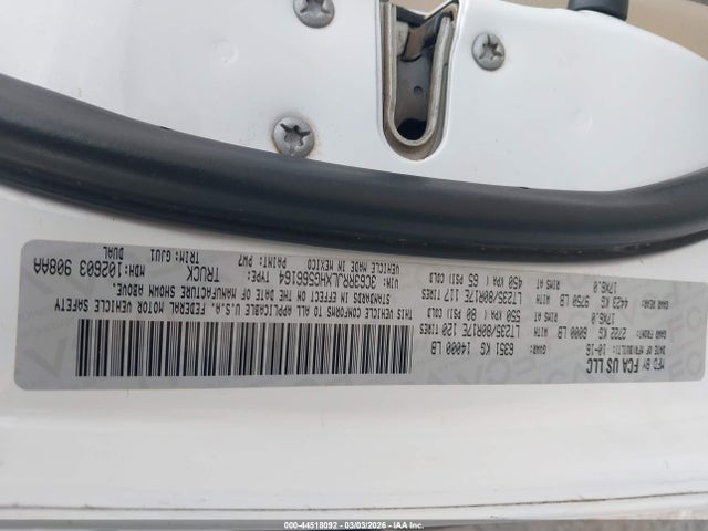 44518092 :رقم المزاد ، 3C63RRJLXHG566164 vin ، 2017 Ram 3500 Laramie  4x4 8' Box مزاد بيع