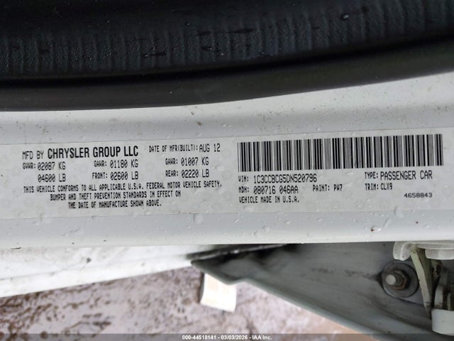 Aukcja sprzedaży 2013 Chrysler 200 Limited, vin: 1C3CCBCG5DN520796, numer aukcji: 44518141