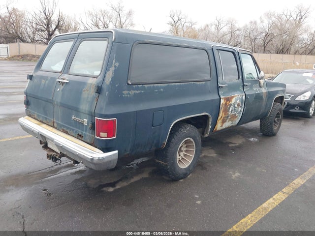 1986 Gmc Suburban K1500 მანქანა იყიდება აუქციონზე, vin: 1G5EK16L7GF514272, აუქციონის ნომერი: 44518409