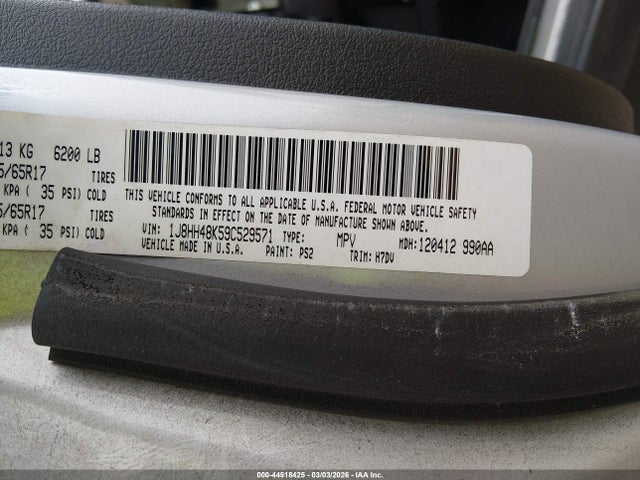 2009 JEEP COMMANDER 1J8HH48K59C529571 Photo 8