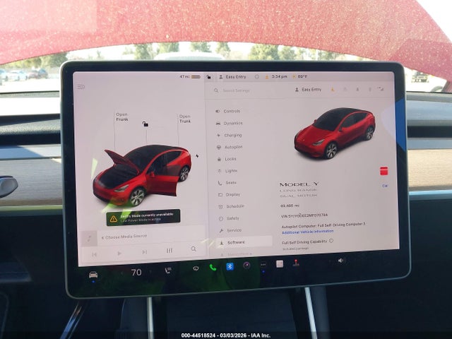 2021 TESLA MODEL Y 5YJYGDEE2MF070794 Photo 6