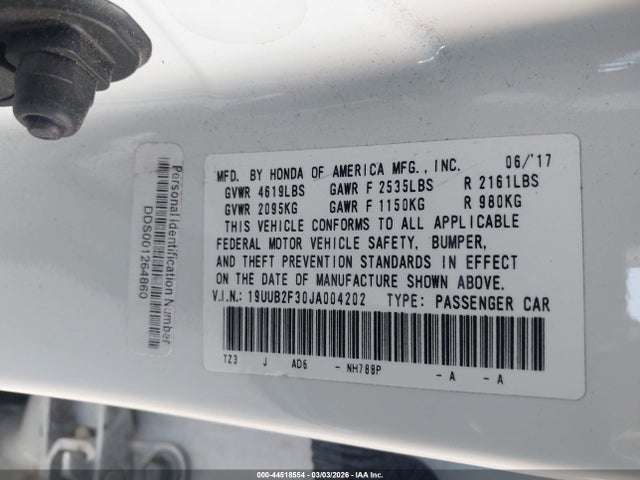 Продаж на аукціоні авто 2018 Acura Tlx, vin: 19UUB2F30JA004202, номер лоту: 44518554