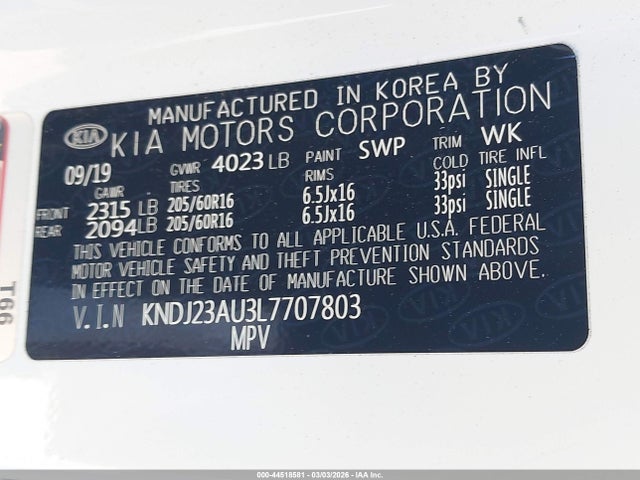 2020 KIA SOUL KNDJ23AU3L7707803 Photo 8