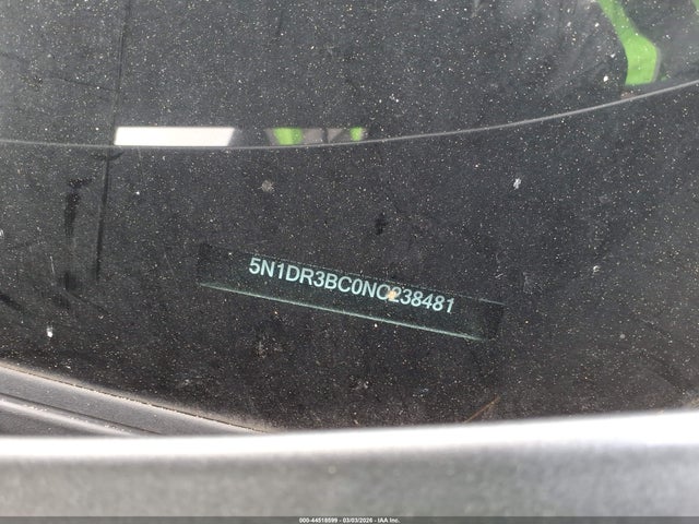 Продаж на аукціоні авто 2022 Nissan Pathfinder Sv 4wd, vin: 5N1DR3BC0NC238481, номер лоту: 44518599