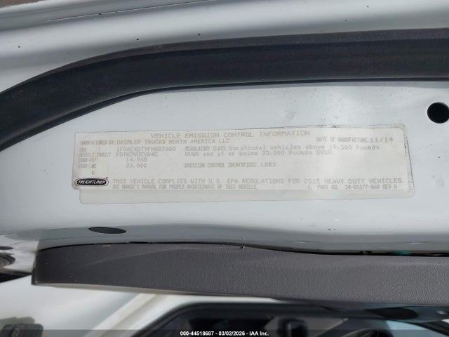 1FVACXDT9FHGS7600 Freightliner M2 106 Medium Duty