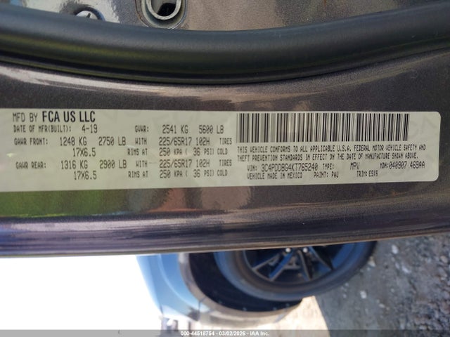 2019 DODGE JOURNEY 3C4PDDBG4KT765240 Photo 8
