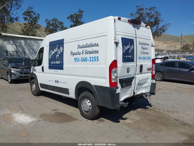 2019 Ram Promaster 1500 High Roof 136 Wb მანქანა იყიდება აუქციონზე, vin: 3C6TRVBG5KE559250, აუქციონის ნომერი: 44518852