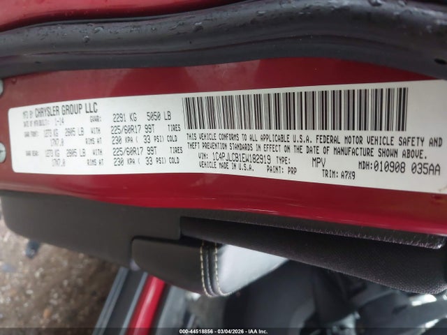 Aukcja sprzedaży 2014 Jeep Cherokee Latitude, vin: 1C4PJLCB1EW182919, numer aukcji: 44518856