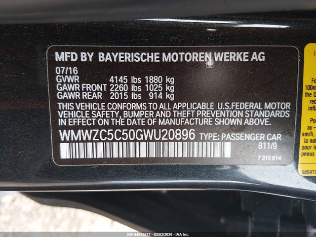 WMWZC5C50GWU20896 Mini Countryman Cooper S