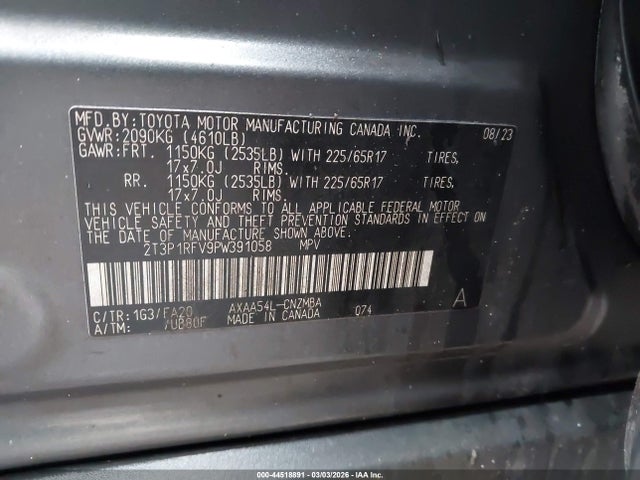 2023 TOYOTA RAV4 2T3P1RFV9PW391058 Photo 8