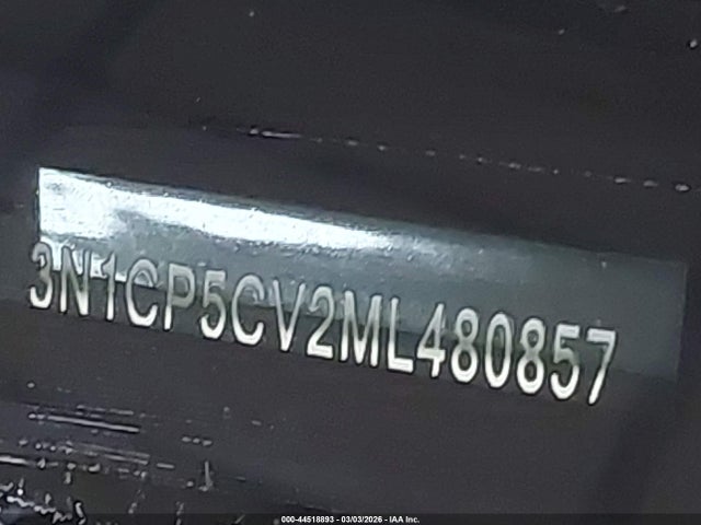 3N1CP5CV2ML480857 Nissan Kicks Sv Xtronic Cvt