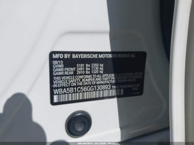 2016 BMW 535I WBA5B1C56GG130893 Photo 8