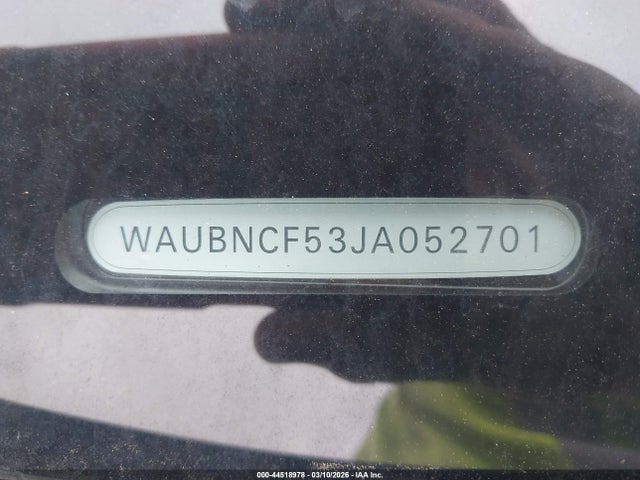 2018 Audi A5 2.0t Premium მანქანა იყიდება აუქციონზე, vin: WAUBNCF53JA052701, აუქციონის ნომერი: 44518978